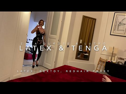 ❤️ I-stepsister enentloko ebomvu enxibe isinxibo se-latex esifakwe nguyise wesibini Isondo esisemgangathweni kuthi ❤